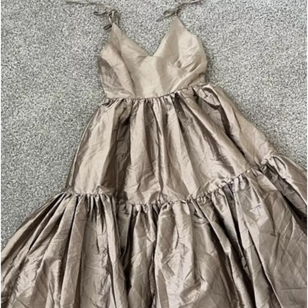 NWT Small champagne colored formal dress.